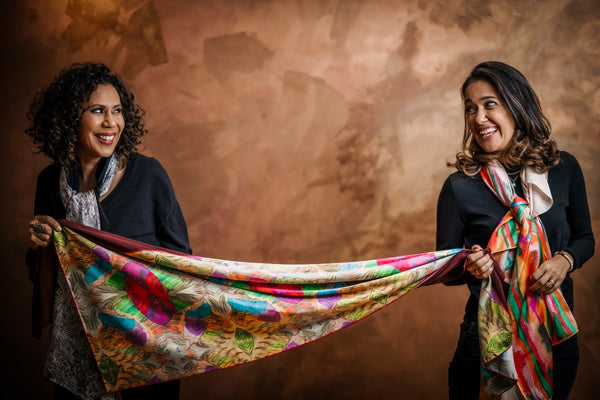 Women's Luxury Designed 100% Real Silk Scarf