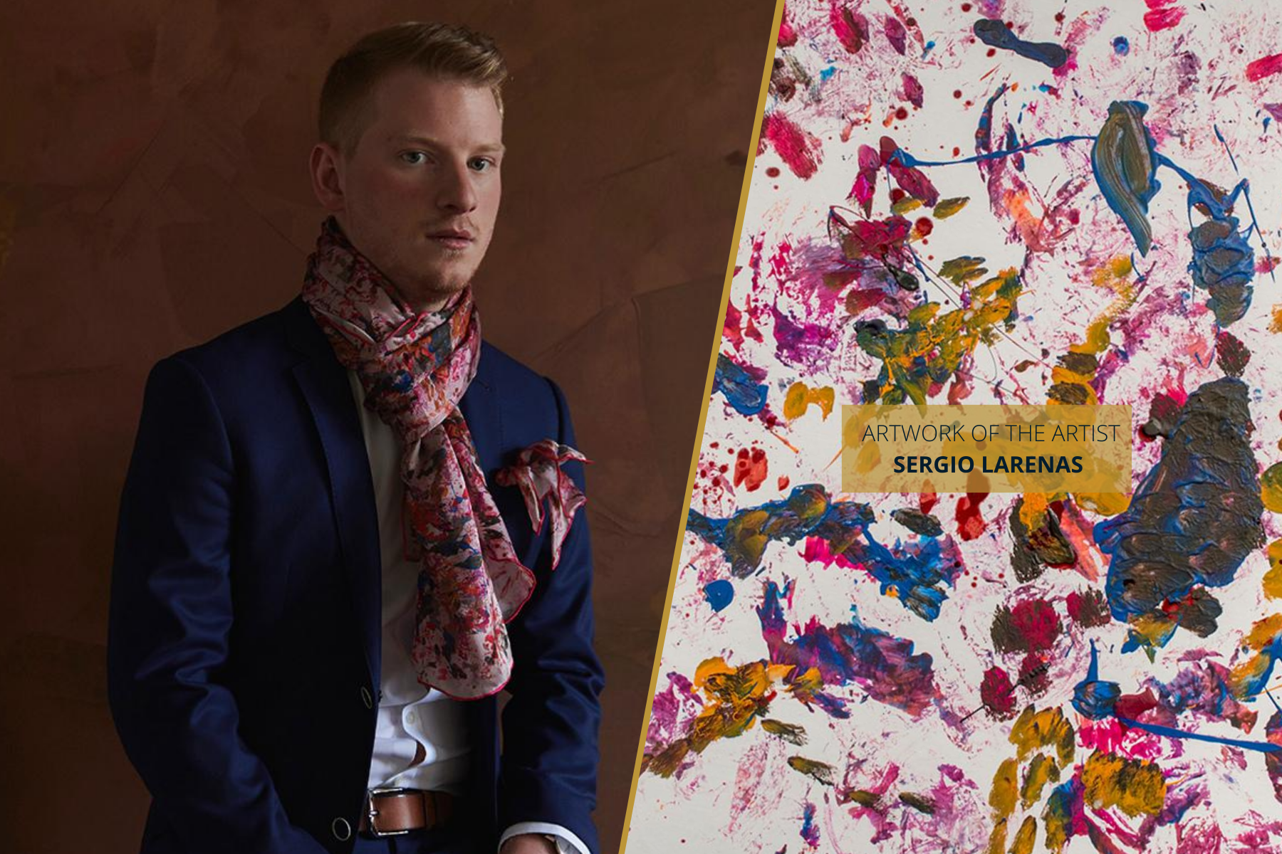 Pink Men's Silk Fashion Scarf Made in Montreal | Nathon Kong