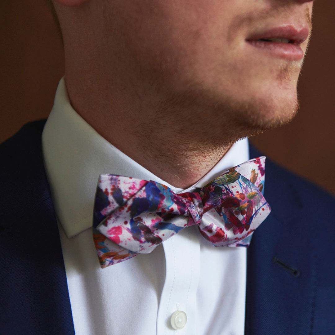 Silk Bow Tie | Art by SL | Men's accessories | Nathon Kong