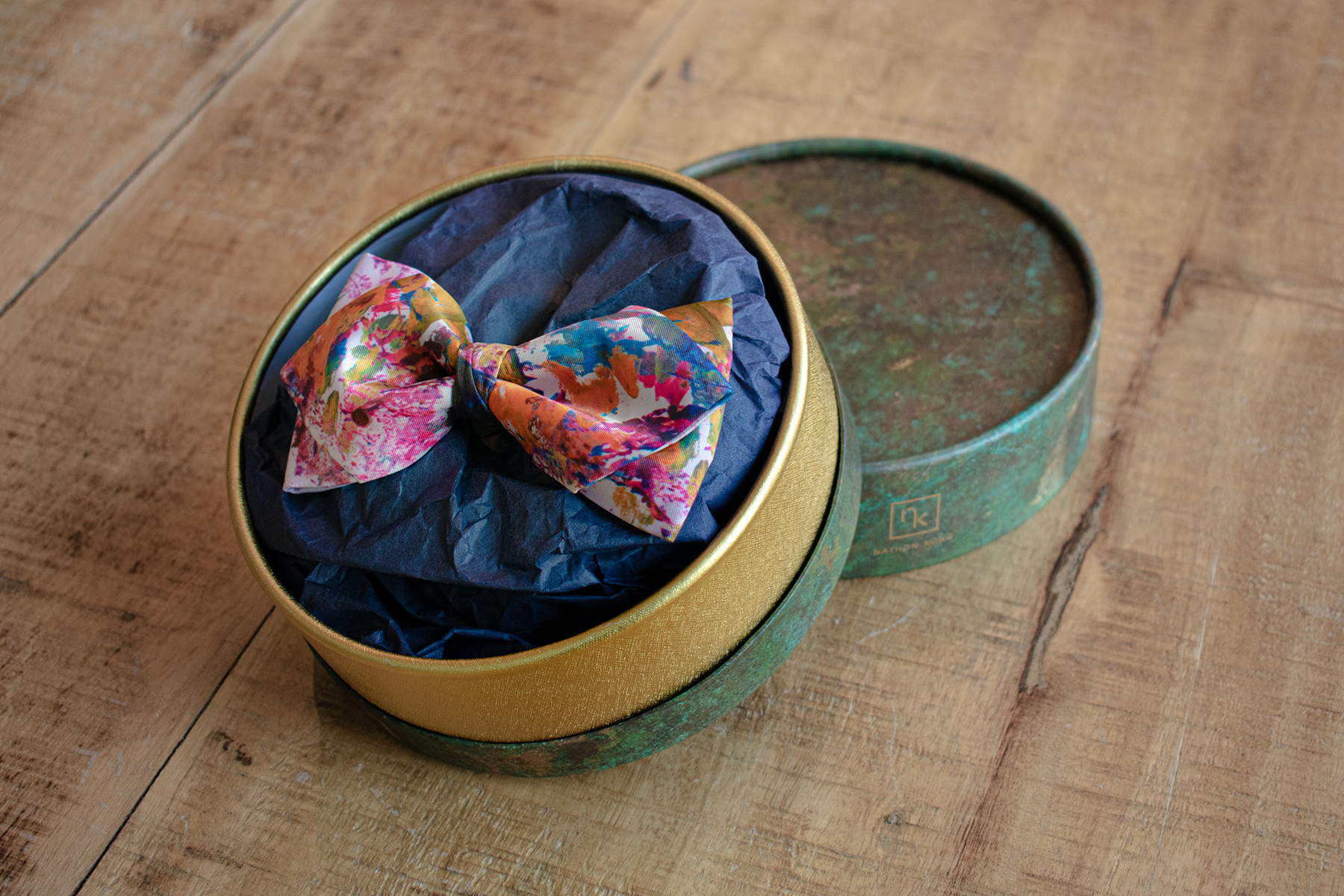 Art by SL | Silk Bow Tie with Gift Box | Nathon Kong